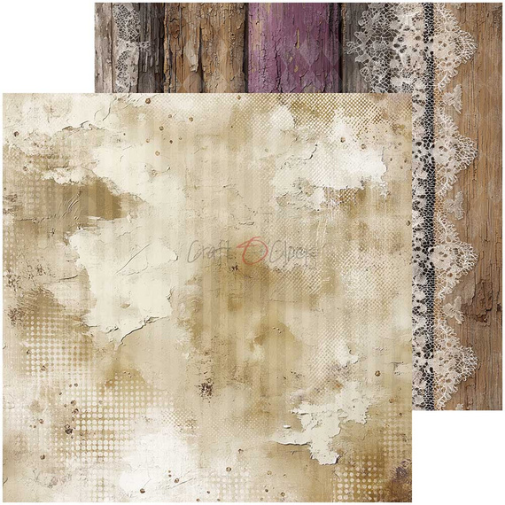 Zestaw papierów do scrapbookingu 20x20 - Craft o'clock - Plum & Caramel - BASIC