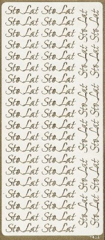 Naklejka ozdobna Sto Lat złota