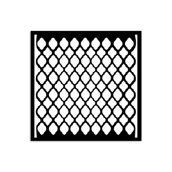 Szablon 3D 12x12cm Timeless siatka - Net Texture - Stamperia