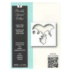 Wykrojnik - Memory Box - Friendly Squirrel Collage - zakochane wiewiórki okienko serce