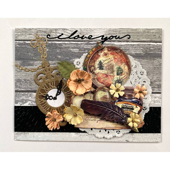 Wykrojnik do papieru - Hot Off The Press - Pocket Watch zegarek kieszonkowy