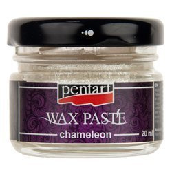 Pasta woskowa chameleon - wax paste - srebrna / sparkling silver 20ml - Pentart