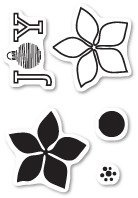 Stempel - Poppystamps - Poinsettia Joy - poinsecja