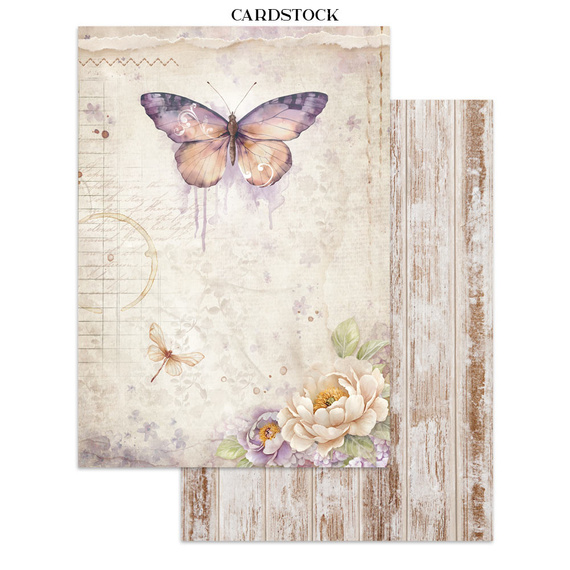 Zestaw papierów, naklejek i elementów Junk Journal - Quiet Days - Stamperia