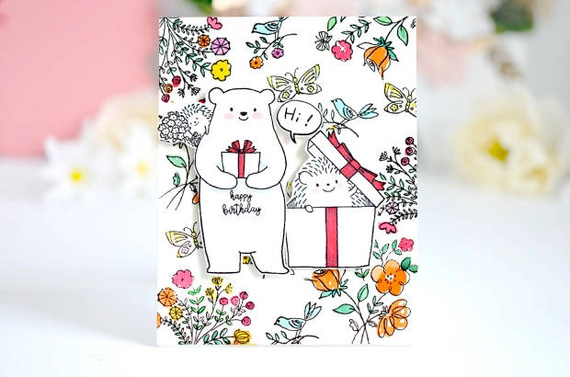 Stempel - Penny Black - Delicate Garden - kwiaty ogród