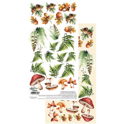 Papier do scrapbookingu 15x30 -  Alchemy of Art - Przyjaciele lasu