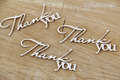 Tekturka Thank You 3x - Scrapiniec
