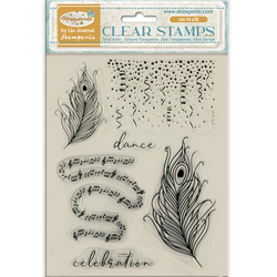 Stempel - Stamperia - Masquerade piórka