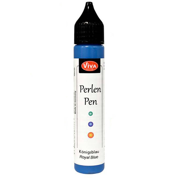 Perlen Pen - Viva Decor - Royal Blue 611 granatowe perełki w płynie