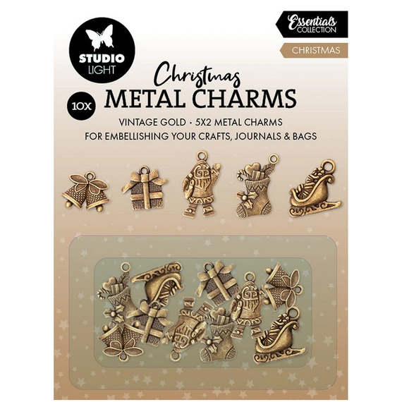 Zawieszki metalowe - Metal Charms  - Christmas -  Studio Light 