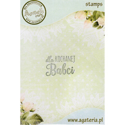 Stempel polimerowy - Dla kochanej Babci - Agateria