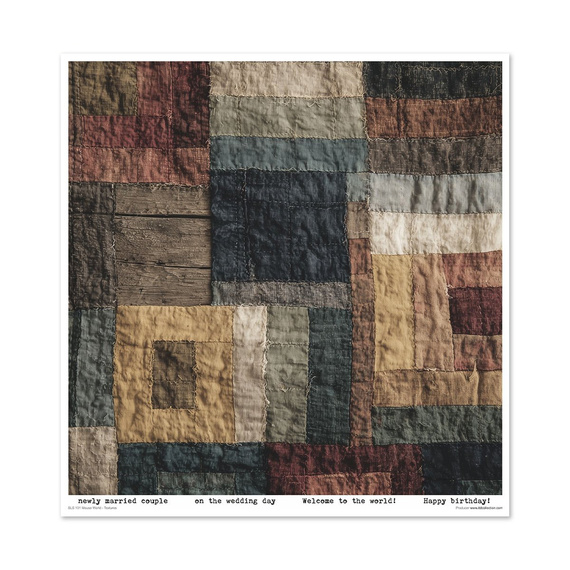 Zestaw papierów do scrapbookingu 30x30 - Mouse World - Textures - Itd Collection