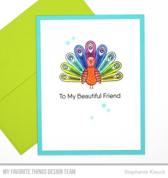 Stempel - My Favorite Things - Playful Peacock - paw pawie