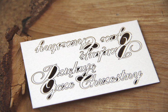 Tekturka - Dziękuję Ojcze Chrzestny - zestaw 2 napisów - Scrapiniec