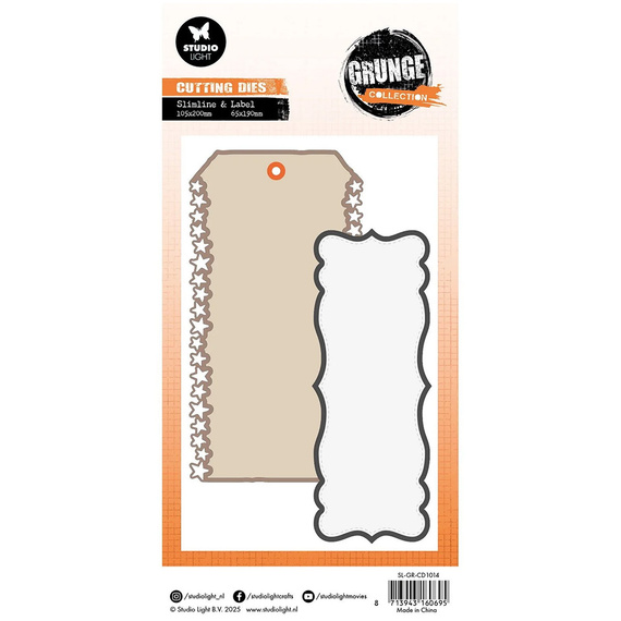 Wykrojnik do papieru - StudioLight - Star & Label