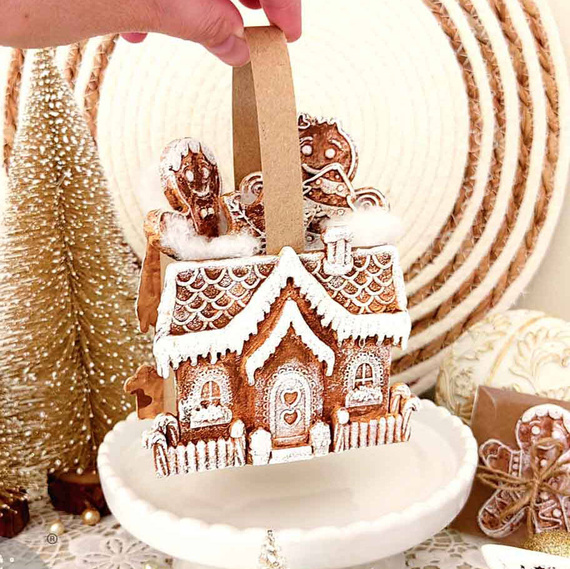 Foremka silikonowa - Prima - Festive Gingerbread Treats piernikowe ludziki i chatka