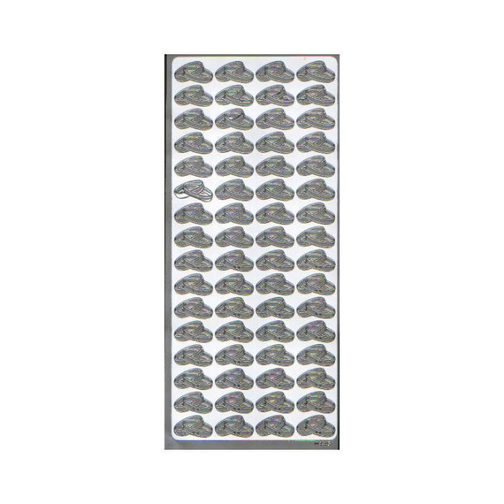 Naklejka ozdobna OBRĄCZKI srebrne