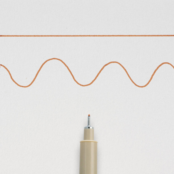 Cienkopis Pigma Micron 05 - Brown 0,45mm - Sakura - brązowy