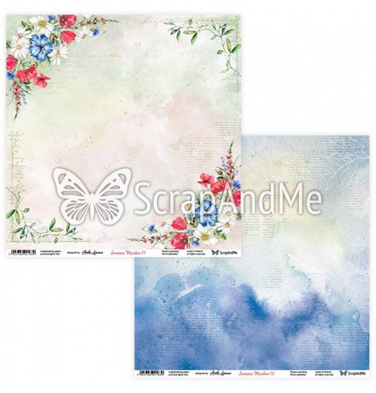 Zestaw papierów do scrapbookingu 30x30 - ScrapAndMe - Summer Meadow