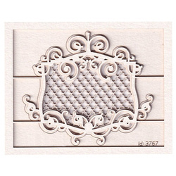 Tekturka Royal mały dekor z rameczką / small frame - Scrapiniec