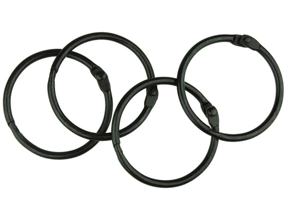 Kółko do spinania 32mm czarne 1szt.
