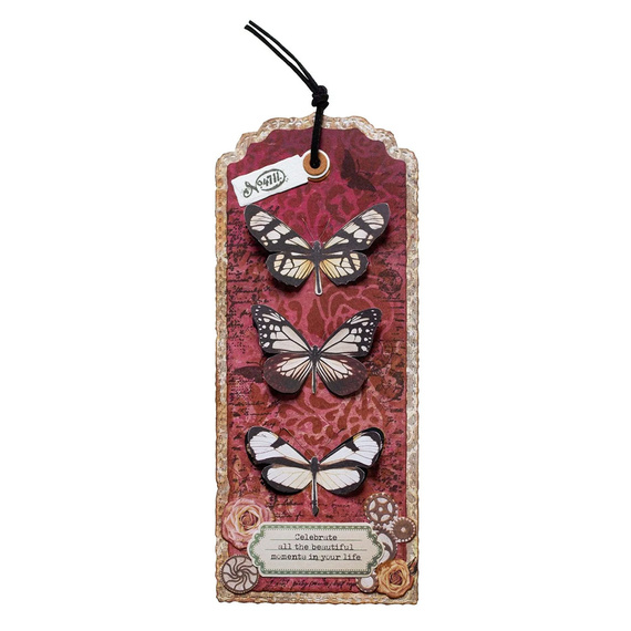 Maska mix media - StudioLight - Vintage roses róże