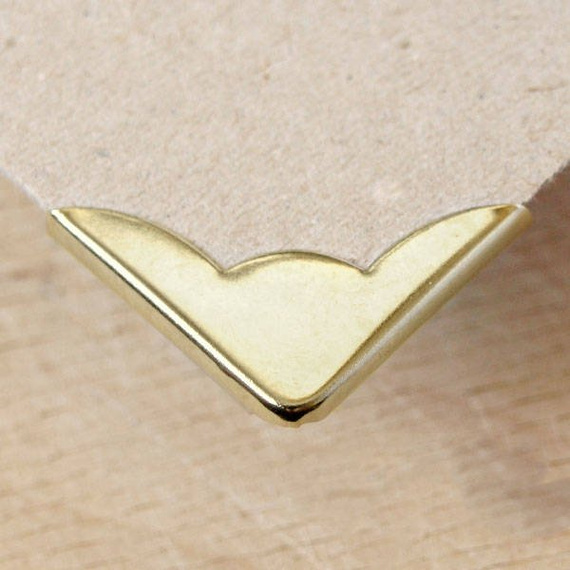 Narożnik metalowy A22 złoty - 1szt