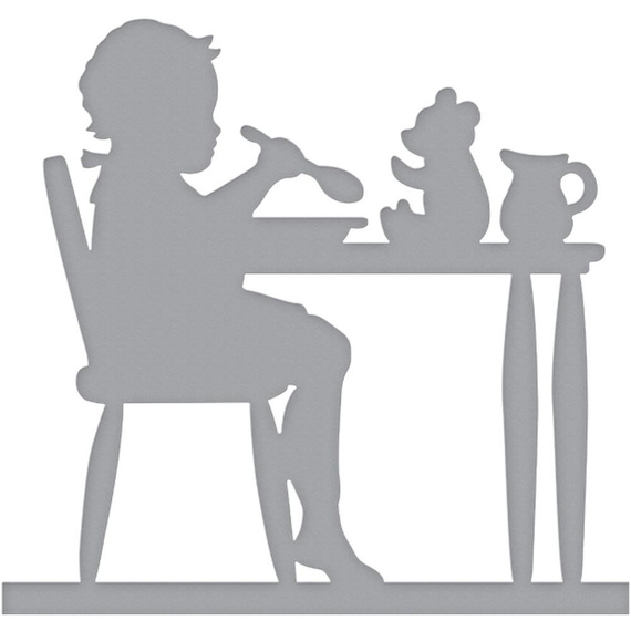 Wykrojnik - Spellbinders - Me & Teddy dziecko i miś