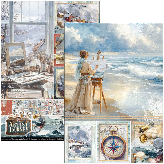 Zestaw papierów do scrapbookingu A4 - Ciao Bella - An artist journey