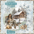 Zestaw papierów do scrapbookingu z elementami A4 - Snowy Winter Days