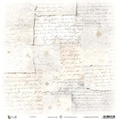 Papier do scrapbookingu 30x30 - UHK Gallery - White Whispers - Script