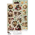 Papier do scrapbookingu 15x30 -  Craft o'clock - Oh Christmas Night - arkusz dodatków Silent Night