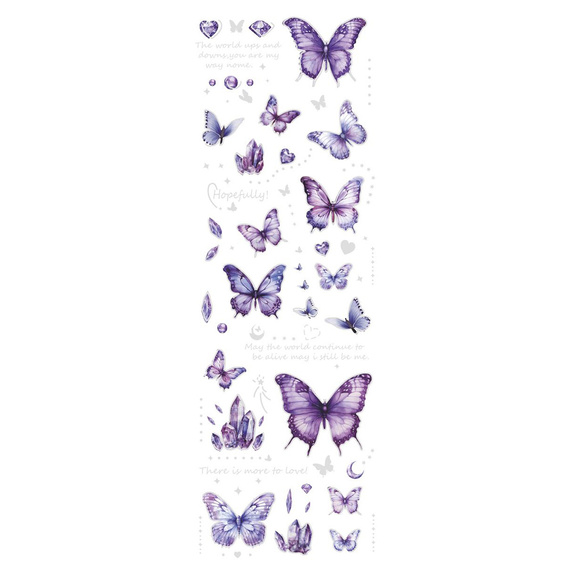 Naklejki foliowe - Fioletowe motylki