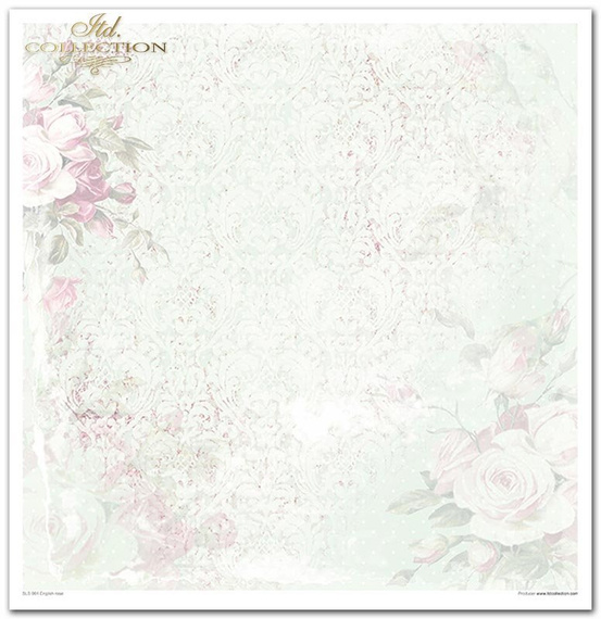 Zestaw papierów do scrapbookingu 30x30 - English rose