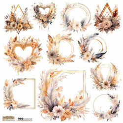 Naklejki - ScrapLove - Boho Floral 4