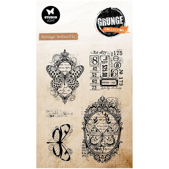 Stempel przezroczysty - StudioLight - Vintage butterfly