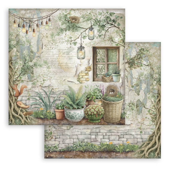 Zestaw papierów do scrapbookingu 30x30 - Herbarium Silvae - Stamperia