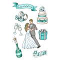 Stempel polimerowy - Romantic wedding - Celebration - Agateria