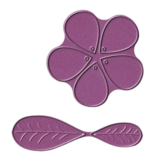 Wykrojnik - Cheery Lynn - Frangipani with Leaves B134 kwiaty i liście