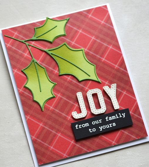 Wykrojnik - Memory Box - Scribble Holly Trio Outline ostrokrzew kontur