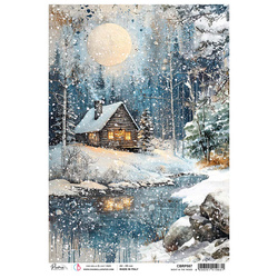 Papier ryżowy do decoupage A4 - Ciao Bella - Forest Tales Night in the Wood