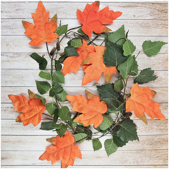 Liście materiałowe 8szt