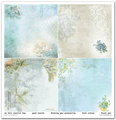 Zestaw papierów do scrapbookingu 30x30 - Itd Collection - Flower Post - Forget me not