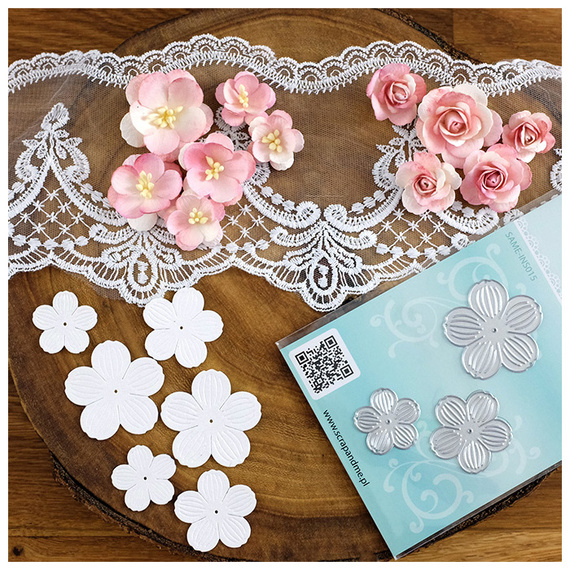 Wykrojnik do papieru - Scrapandme - Kwiatki