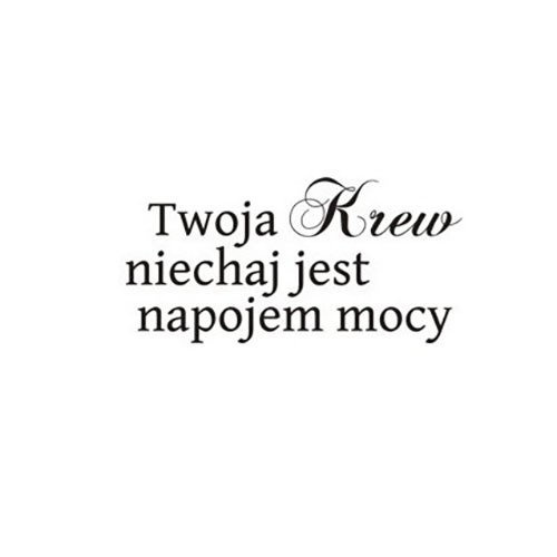 Stempel - Twoja krew niechaj jest napojem mocy - Agateria