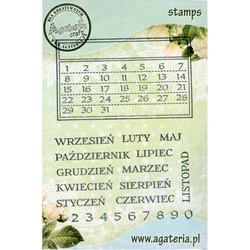 Stempel polimerowy - Kalendarz - Agateria