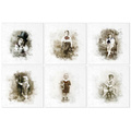 Zestaw papierów ryżowych - ITD RSM021 6szt retro portrety chłopców