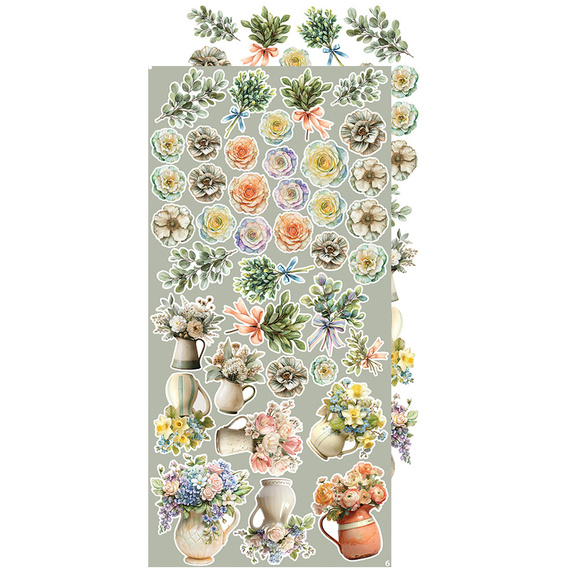 Zestaw dodatków do scrapbookingu - Craft o'clock - Spring in Love - mix 01