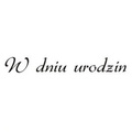 Stempel - W dniu urodzin - Agateria