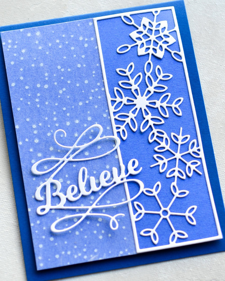 Wykrojnik - Poppystamps - Believe Flourish